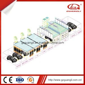 High Quality Double-Bays Line Car Care Equipment Auto Body Spray Booth System - GZ GUANGLI EFE CO., LTD. - China
