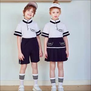 Customized 100%Cotton Comfortable Children's School Uniforms Type Suit Size 3-15 Pattern Logo Stardard SGS Origin China Trademark OEM - Jonny(Guangzhou) Clothing Co., Ltd. - China