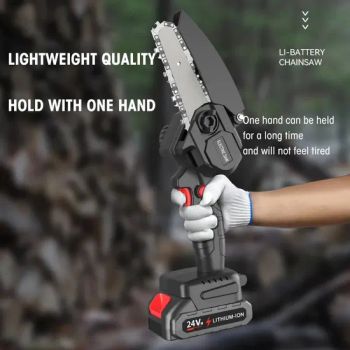 Chain Saw Ithium Chainsaw Household Small Rechargeable Cordless Chainsaw Portable 21V Electric Chain Saws - NINGBO CONFIDENCE CAR ACCESSORY LTD. - China