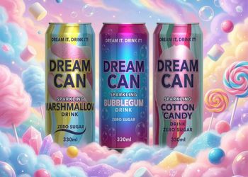 Dream Can Zero Sugar Sparkling Drink 330 ml Can - HEMA İÇECEK PAZARLAMA GIDA SANAYİ VE TİCARET LİMİTED ŞİRKETİ - Turkey