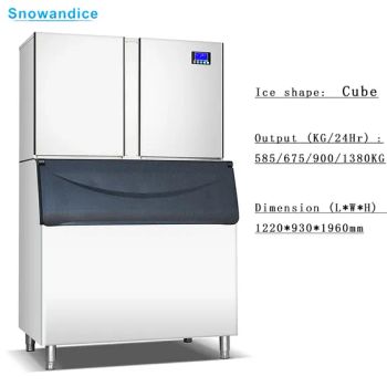 High Efficiency Commercial Ice Cube Makers Making Machine 1000kg/24h Industrial Ice Maker - Guangzhou Snowandice Refrigeration Equipment Co., Ltd. - China