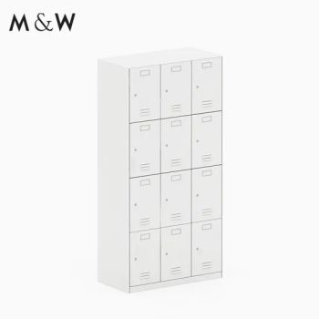 M&W Supermarket Factory Employee Storage Metal Locker 12 Doors Iron Closet Steel Wardrobe Cabinets Lockers - FOSHAN M&W FURNITURE LIMITED COMPANY - China