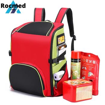 Earthquake Natural Disasters First Aid Kit Camping Essentials Casualty Care for Fire and Rescue Medical Backpack - Zhangjiagang Roc Medical Technology Co., Ltd. - China