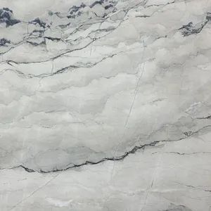 Creamy White Base and Cloud-Like Bianco Nuvoloso Marble for Fireplace Surround/Countertop/Wall Cladding/Flooring/Bespoke Furniture - GIM STONE CO., LTD. - China