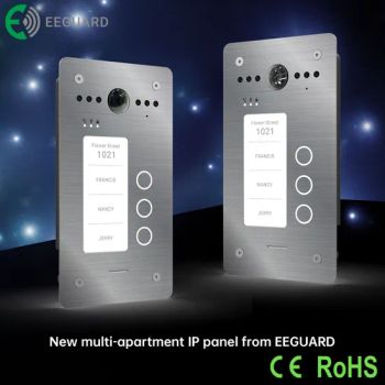 TCP/IP Video Intercom Door Phones for 3 Familys IP65 Villa Wide-Angle Panel - Shenzhen Eeguard Technology Co., Ltd. - China
