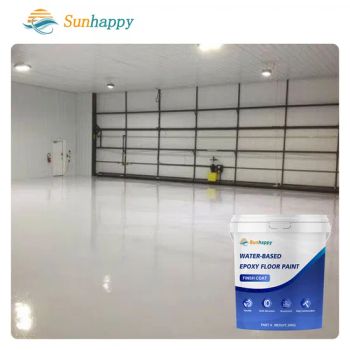 High Gloss Water-Based Epoxy Floor Paint Eco-Friendly Epoxy Terrazzo Flooring Garage Basement Epoxy Floor Coating - Tianjin Sunhappy New Materials Co., Ltd. - China