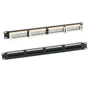 19inch Rack UTP Cat5e Patch Panel 24 Port 180° Network Rack Ethernet Patch Panel 1u Height - NINGBO SKECH IMPORT & EXPORT CO., LTD. - China