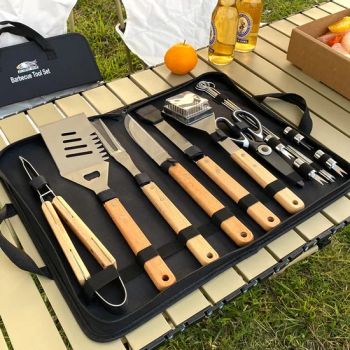 Stainless Steel Camping Barbecue Tool Set with 18 Multi-Functional Tools - GuangDong Infull Industrial Co., Ltd. - China