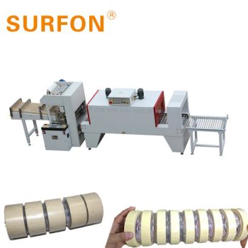 Fully-Auto Accordion Masking Tape Sealer with Shrinkable Shrink Tunnel Packing Wrapping Machine for Bracelet Masking Tapes - Shanghai Kuko Packing Machinery Co., Ltd. - China