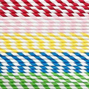 Wholesale Checker Paper Straws Colorful Bunting Paper Straw Recycled Drinking Straws - XIAMEN TEAMWORK PACK LIMITED - China