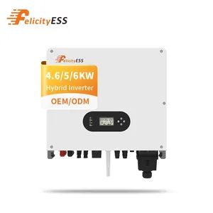 Felicityess 5kw 6kw 8kw 10kw 12kw PV System DC AC Solar Power Triple Phase Inverter Pure Sine Wave Hybrid Inverter - Guangzhou Felicity Solar Technology Co., Ltd. - China