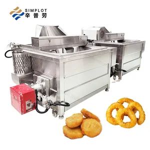 Small Automatic Batch Fryer for Snacks Automatic Stirring Nut Frying Machine Chicken Chop Round Deep Fryer - Henan Simplot Intelligent Technology Co., Ltd. - China