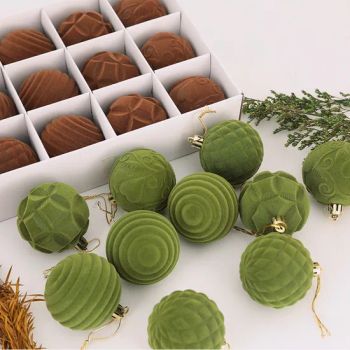 New Products Flocking Plastic Painted Velvet Balls Christmas Crafts - Good Seller Co., Ltd. - China
