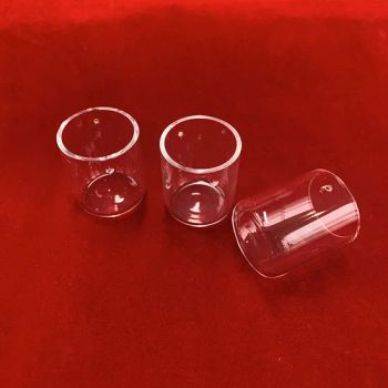 Low Form Customize Clear Fused Silica Quartz Crucibles with Laser Drilling Hole - Lianyungang Highborn Technology Co., Ltd. - China