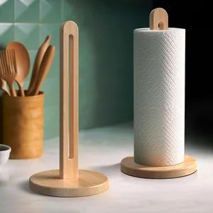 Solid Beechwood Paper Towel Holder with Non-Slip Base - Fuzhou Green Life Technology Co., Ltd - China