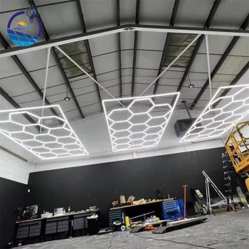 Hexagon Light Garage LED Light with Blue/Pink Boarder 110V/220V for Workshop - Shanghai Lanyou Lighting Co., Ltd. - China