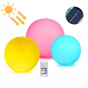 14 Inch Solar-Powered RGB LED Pool Ball Lights for Gardens - SHENZHEN BELXIN TECHNOLOGY CO., LTD - China
