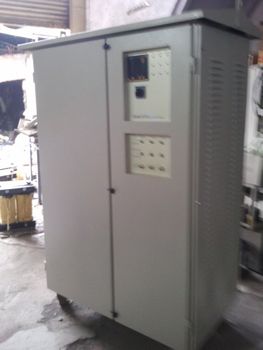 Single Phase Air Cooled Servo Stabilizer Type Automatic Duty_cycle 100% Phase Single Phase Load capacity 15 KVA Input Voltage 45 - 55 - Transtab Electrical Industries - India