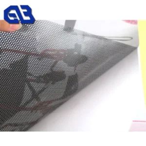 Advertising Car Stickers with Transparent PVC Mesh Fabric Origin China Pattern Plain Material Vinyl Width up to 3.20m HS Code - Haining Gebo Textile Co., Ltd. - China