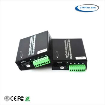 2-Channel Bi-Directional Dry Contact Closure to Fiber Optic Media Converter for Door Entry Access Control, Fire & Alarm Systems - Shenzhen UTP Fiber Technology Co., Ltd. - China