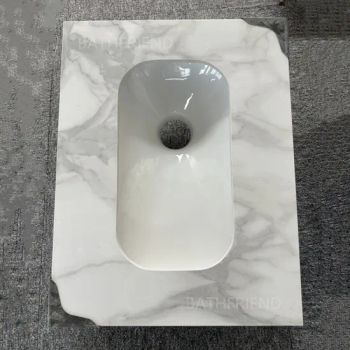 2025 Best Selling Ceramic Sintered Stone Squatting Wc Pan Modern Rock Slab Gloss Sanitary Public Toilet - Chaozhou Chaoan Bath Friend Sanitary Ware Co., Ltd. - China