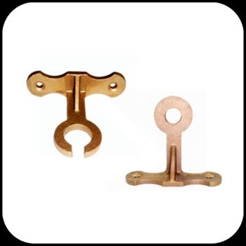 Brass & Copper Alloy Air Rod Bracket Weight 0.900kg Size 5/8" & 3/4" Finish Casting Finish Model Name/Number E-ARB Material Brass & Copper - Elipro International Private Limited - India