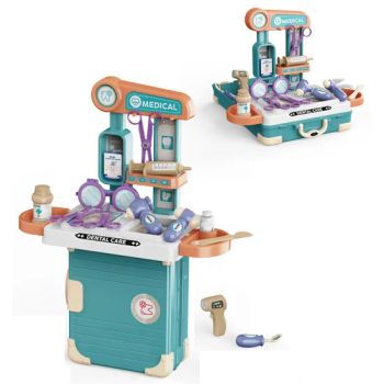 QS Toys Medical Equipment Storage Suitcase Children's Pretend Play Toy Suitcases Workbenches Kitchen Utensils Medical Tools Trolley Cases Toys - Jiangxi Ruidi Toy Co., Ltd - China
