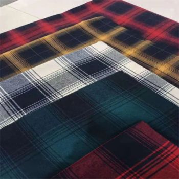 100% Cotton Printed Checks Plaid Cotton Flannel Fabric Wholesale - Shaoxing Yongsha Textile Co., Ltd - China