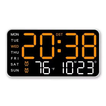 Modern Design Cross-Border Digital Wall Clock New Creative Large Screen Display for Living Room Multifunctional Atmosphere Light - Shenzhen Tina Nis Electronics Co., Ltd. - China