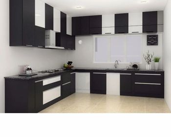 Modern U- Shape Kitchen Interior Designing Service Material Wooden Appearance Modern Finish Matte & Gloss Finish Type - TWD Construction - India