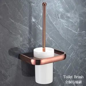 Wall Mounted Stainless Steel Accessories Kit Cleaning Brush Set Toilet Brush Holder - Anqing Homewell Wood Co., Ltd - China