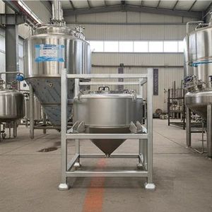 Premium Stainless Steel 304 Seasoning Powder Storage Tank with Sturdy Frame - E-Tech (Dalian) Co., Ltd - China
