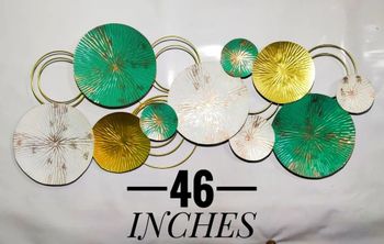 3D Round Wrought Iron Wall Art, Handicraft Type 3D Shape Round Material Wrought Iron Craft Form Handicraft Surface Finish - Amaze Decor - India