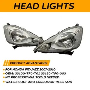 I-Pack Parts Car Headlight Manufacturer Full LED Front Headlight for Honda Fit/Jazz 2007-2010 Car Lamps Headlight 33100-TF0-T01 33150-TF0-003 - Guangzhou I-Pack Auto Parts Co., Limited - China