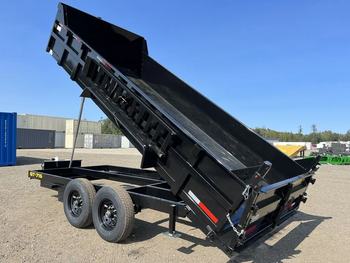 Dump trailers / 2024 Griffin Trailers 7×16 14K Telescopic Dump Trailer w/Ramps & Spare Tire Mount - senesie mfg llc - United States