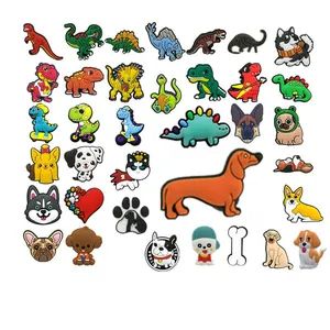 Hyb Custom Dinosaur Animals New Designs Football PVC Accessories Wholesale Bulk Shoes Decorations Charms - Shishi Jieli Creative Trading Co., Ltd. - China