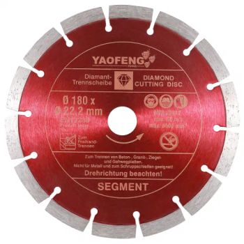 Segmented Circular Diamond Saw Blades for Marble, Granite, Concrete, Stone Material Cutting - Jiangsu Yaofeng Tools Co., Ltd. - China