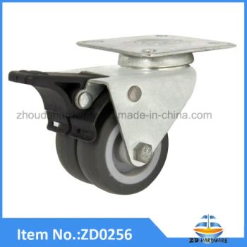 TPR Twin Wheels Castor Furniture Casters Double Wheels Heavy Duty Rollers - Zhongshan SJ Hardware Co., Ltd. - China
