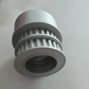 Dual-Sided Aluminum Sync Timing Pulley with Helical Teeth for Smooth Power Transmission in Conveying System - Huzhou Hongxun Equipment Co., Ltd. - China