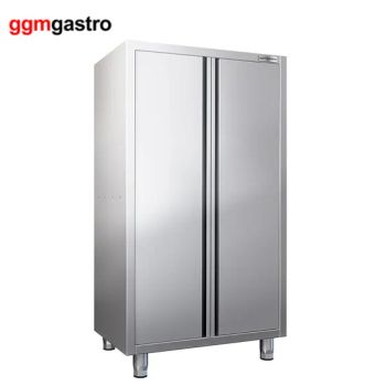 Wholesale Stainless Steel Tableware Cabinet with 2 Swing Doors Kitchen Dishes Cabinet - GGMGASTRO (QINGDAO) INTERNATIONAL CO., LTD. - China