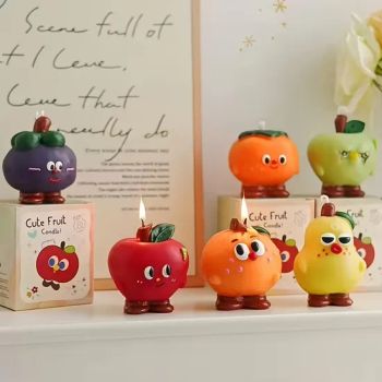 Handmade Cute Fruit Soy Wax Scented Candle Gifts Birthday Candles Home Souvenir Fragrance Scented Candles - Sichuan Hongchen Ruihe Trade Co., Ltd. - China