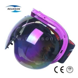 Anti-Fog Ski Goggles Three Layer Spherical PC Lens Safety Glasses Snow Goggles - Shenzhen Reanson Products Co., Ltd. - China