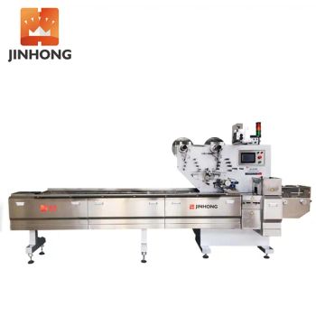 Semi-auto horizontal flow packaging machine for cake,biscuit,wafer and other irregular shape products - Zhejiang Jinhong Intelligent Technology Co., Ltd. - China