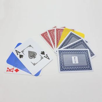 Texas Large Characters Two Color Plastic Cards Game Table Top Playing Cards - Guangzhou Yangming Entertainment Products Co., LTD - China