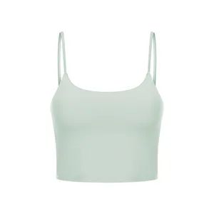 Bra Padded Gathering Medium-Shockproof Exercise Top Sexy Camisole Fitness Yoga Top - Market Union Co. Ltd. - China
