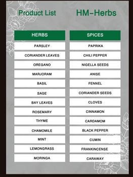 Dried Hibiscus Flowers Chamomile Flowers Peppermint Leaves Fennel Seeds Anise Seeds - HM Herbs - Egypt