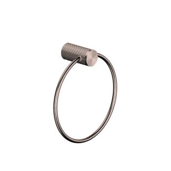 2580A Brushed Bronze Colour Brass Material Towel Rings Oval Modern Bathroom Vanity Clothes Hook Towel Rings Accessories - Fuzhou Yinshengwang Sanitary Ware Co., Ltd. - China