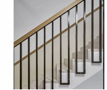 Glass Railing, 12 mm Glass Thickness 12 mm Application Staircase Material Stainless Steel Mounting Type Floor Mounted System Type Baluster / - Dhanas Metal Designs - India