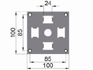 Aluminium Side Plate Bracket Motor Bracket Kind Slat Warranty 3 Color White Origin China Style Modern Material Aluminum Trademark ALUTTER - Changsha Alutter Building Materials Co., Ltd. - China