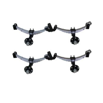 Trailer Tandem 2.5 Ton Daromet Rocker Roller Leaf Springs Set with Suspension Kits - Xiamen Lahoo Auto Parts Co., Ltd. - China